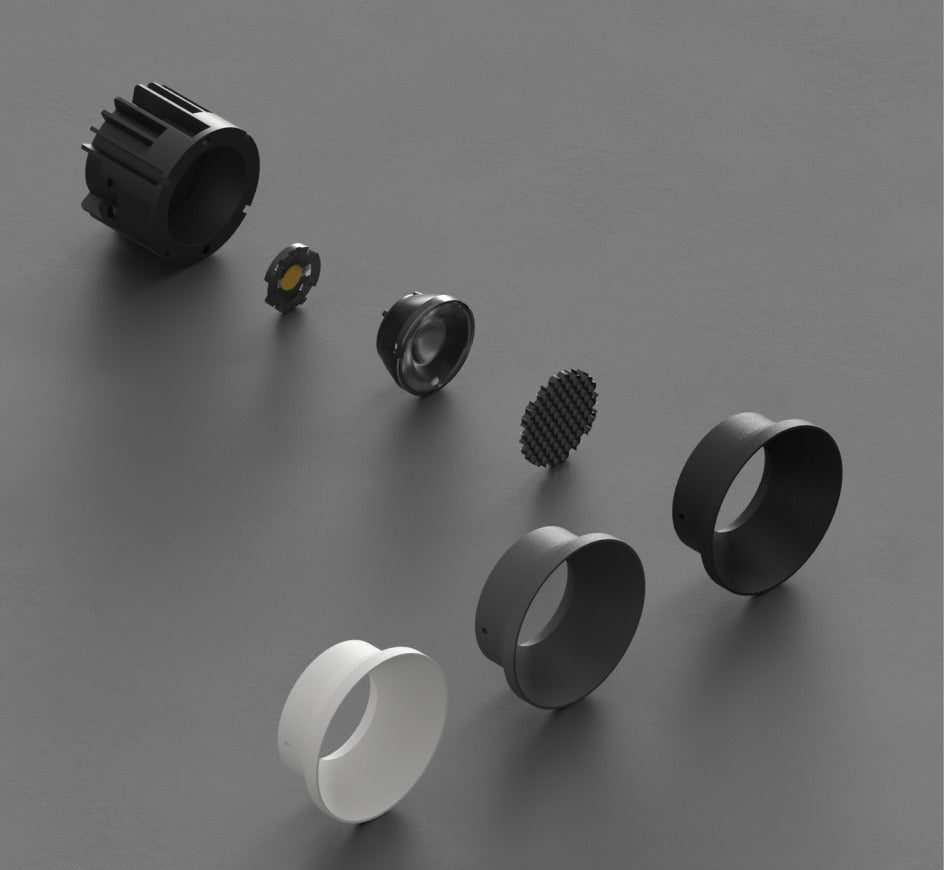 Refined Elegance – Recessed Spotlights in Designer Finishes