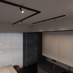 Load image into Gallery viewer, Magnetic Track Light Style Spot Black
